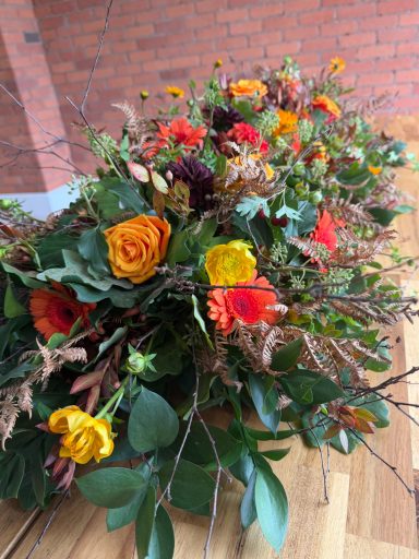 Double Spray Coffin flowers Worcester