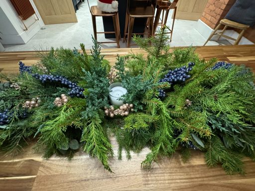 Christmas table decorations